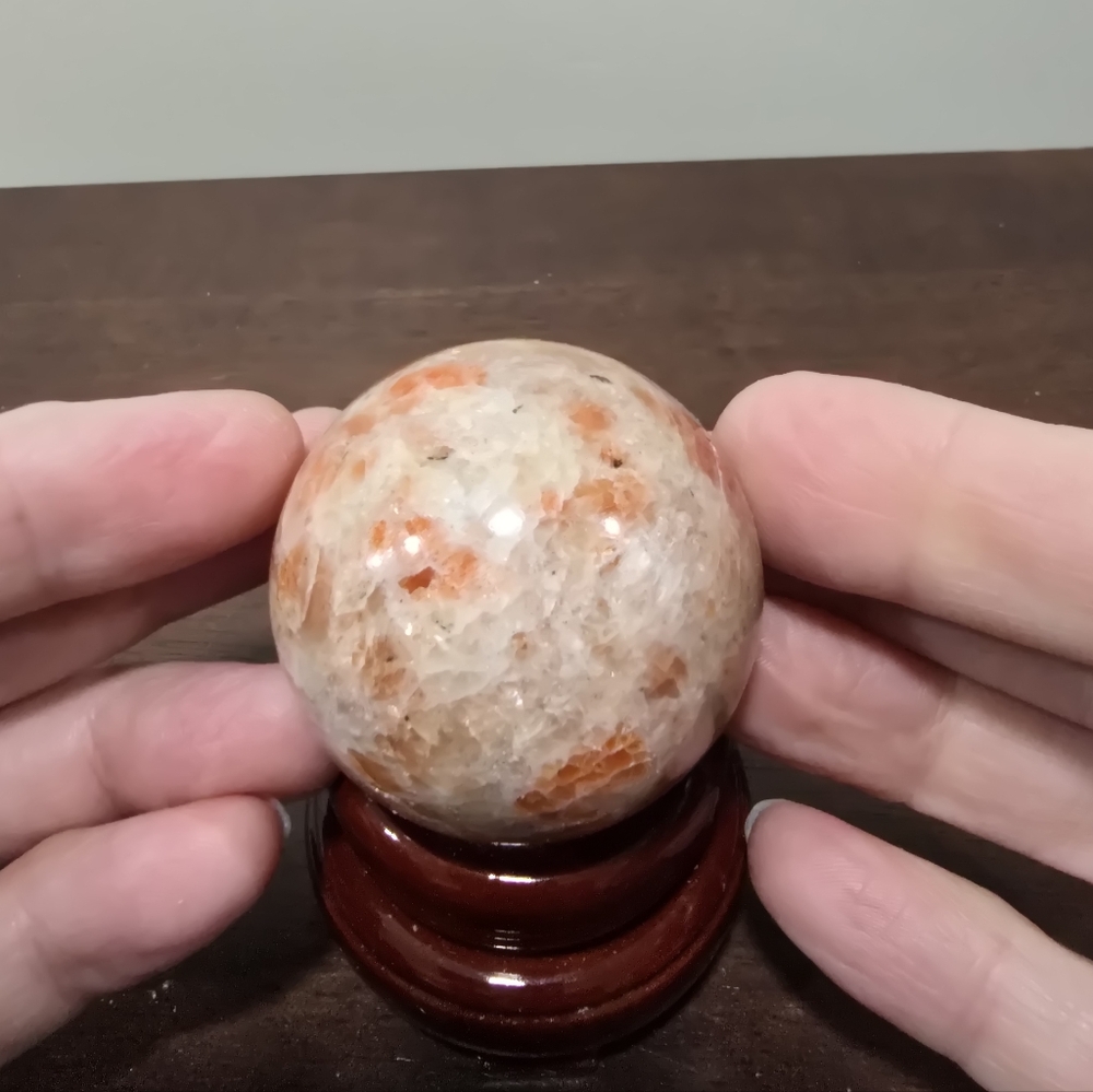 Sunstone Crystal Sphere #C 47 mm